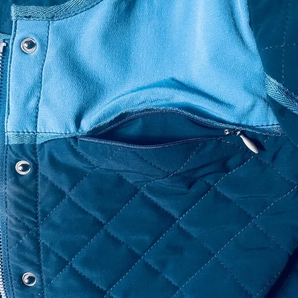 Urban Outfitters x Without Walls XS Blue Quilted Trail Jacket - Picture 3 of 11
